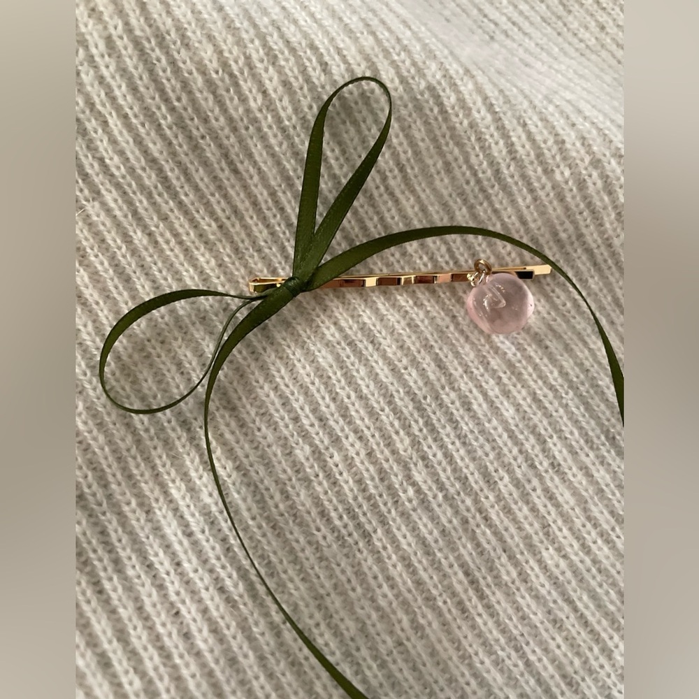Anthropologie Satin Ribbon Hair Pins NWT